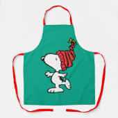 pinda's | Pet van Snoopy Winter Beanie Schort (Voorkant)