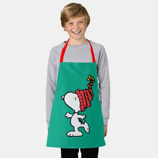 pinda's | Pet van Snoopy Winter Beanie Schort (Gedragen)