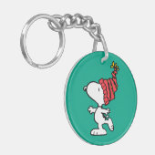 pinda's | Pet van Snoopy Winter Beanie Sleutelhanger (Voorkant Links)