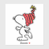 pinda's | Pet van Snoopy Winter Beanie Sticker (Vel)