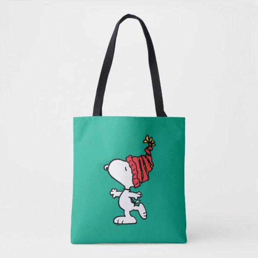pinda's | Pet van Snoopy Winter Beanie Tote Bag (Voorkant)