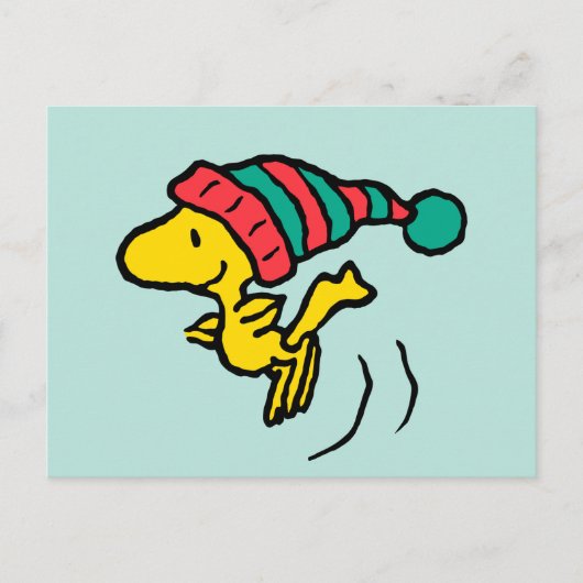 pinda's | Pet Woodstock Winter Beanie Briefkaart (Voorkant)