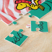 pinda's | Pet Woodstock Winter Beanie Legpuzzel (Zijkant)