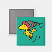 pinda's | Pet Woodstock Winter Beanie Magneet (Voorkant / Achterkant)