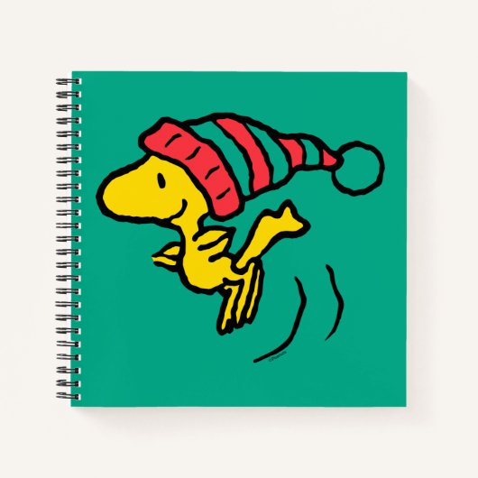 pinda's | Pet Woodstock Winter Beanie Notitieboek (Voorkant)