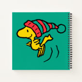 pinda's | Pet Woodstock Winter Beanie Notitieboek (Achterkant)