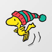 pinda's | Pet Woodstock Winter Beanie Raamsticker (Vel)