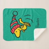 pinda's | Pet Woodstock Winter Beanie Sherpa Deken (Voorkant (horizontaal))