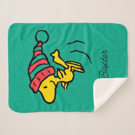 pinda's | Pet Woodstock Winter Beanie Sherpa Deken (Voorkant (horizontaal))