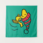 pinda's | Pet Woodstock Winter Beanie Wandkleed (Voorkant (horizontaal))