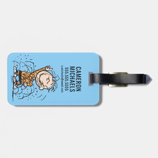 pinda's | Pigpen dansen Bagagelabel (Achterkant horizontaal)