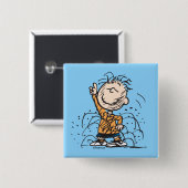 pinda's | Pigpen dansen Vierkante Button 5,1 Cm (Voorkant /achterkant)