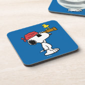 pinda's | Pirate Snoopy and Woodstock Bier Onderzetter (Linkerzijde)