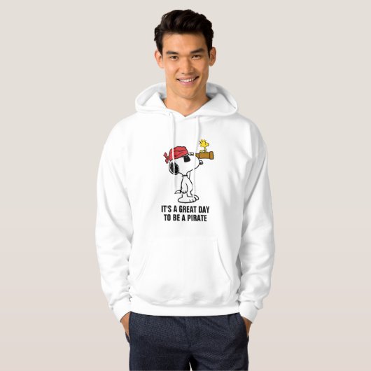 pinda's | Pirate Snoopy and Woodstock Hoodie (Voorkant volledig)