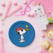 pinda's | Pirate Snoopy and Woodstock Papieren Bordje (Feest)