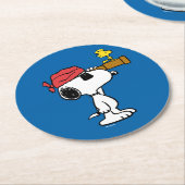 pinda's | Pirate Snoopy and Woodstock Ronde Kartonnen Onderzetter (Gebogen)