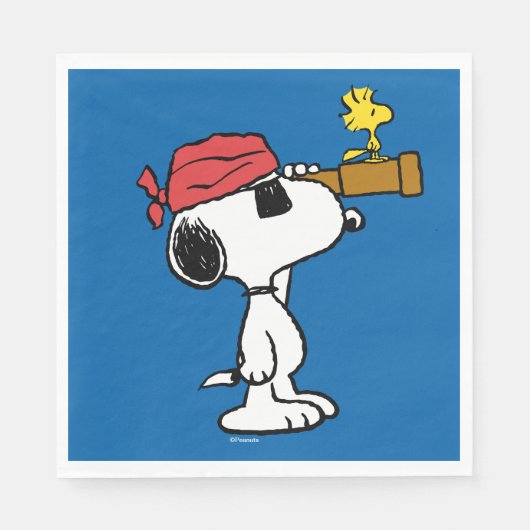 pinda's | Pirate Snoopy and Woodstock Servet (Voorkant)