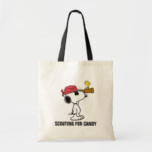 pinda's   Pirate Snoopy and Woodstock Tote Bag