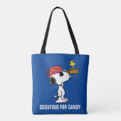 pinda's | Pirate Snoopy and Woodstock Tote Bag (Achterkant)