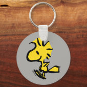 pinda's | Pomping van hout Sleutelhanger (Voorkant)