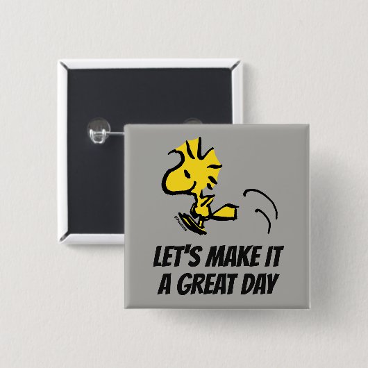 pinda's | Pomping van hout Vierkante Button 5,1 Cm (Voorkant /achterkant)