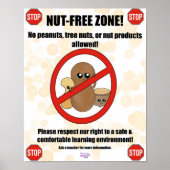 Pinda's / Poster van de boom Nut Allergy (Voorkant)