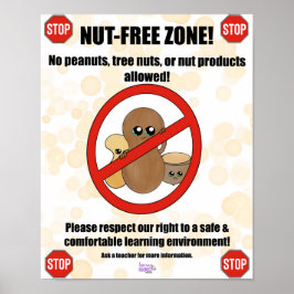 Pinda's / Poster van de boom Nut Allergy