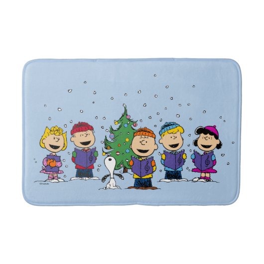 pinda's | Rond de kerstboom Badmat (Voorkant)