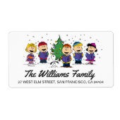 pinda's | Rond de kerstboom Etiket (Voorkant)