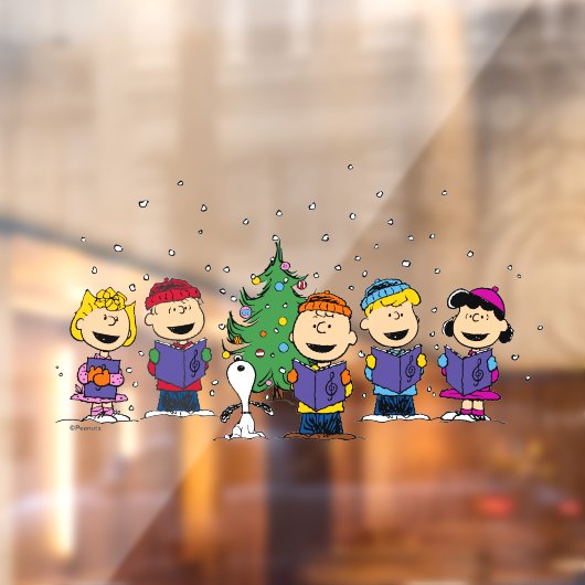 pinda's | Rond de kerstboom Raamsticker (Vel 2)