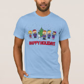 pinda's | Rond de kerstboom T-shirt (Voorkant)