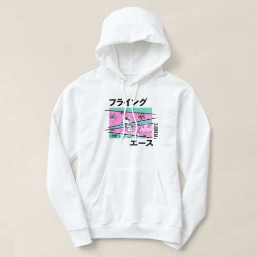 pinda's | roze vliegende aas hoodie (Design voorkant)