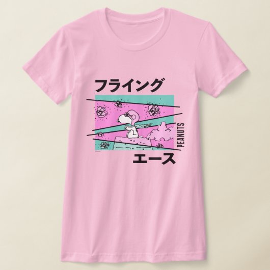 pinda's | roze vliegende aas t-shirt (Laagn)