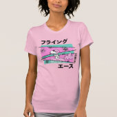 pinda's | roze vliegende aas t-shirt (Voorkant)