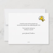 pinda's | Ruimte-dag Dank u wel Kaart (Achterkant)