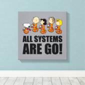 pinda's | Ruimtevaart Canvas Afdruk (Insitu (Houten vloer))