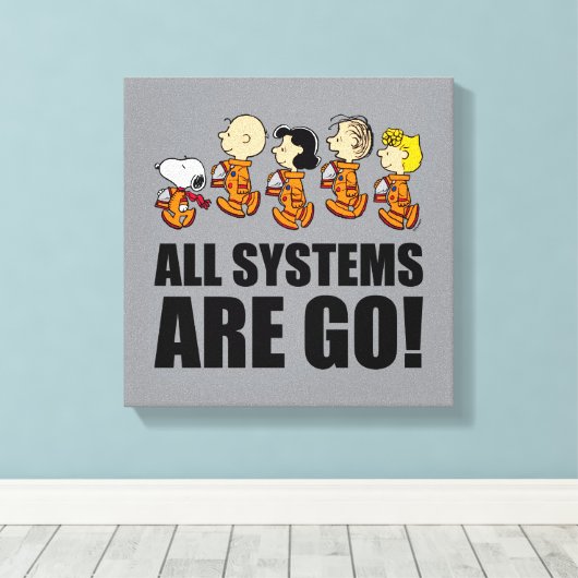 pinda's | Ruimtevaart Canvas Afdruk (Insitu (Houten vloer))