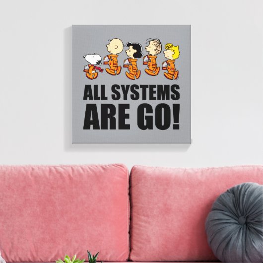 pinda's | Ruimtevaart Canvas Afdruk (Insitu (Woonkamer))