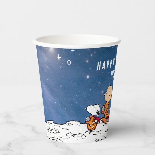 pinda's | Ruimtevaart Papieren Bekers (Voorkant)