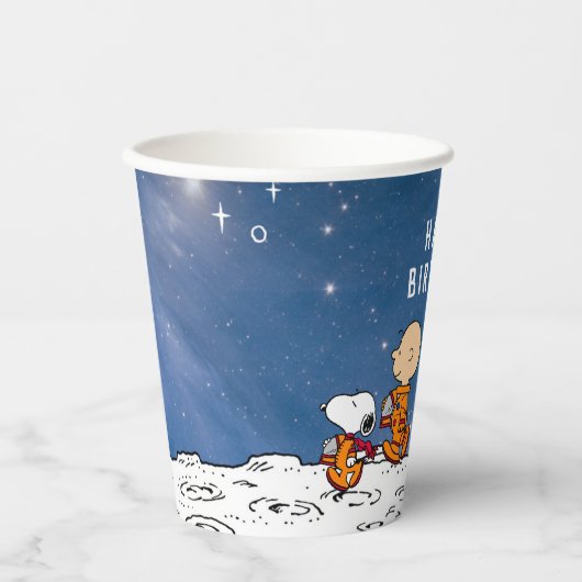 pinda's | Ruimtevaart Papieren Bekers (Voorkant)