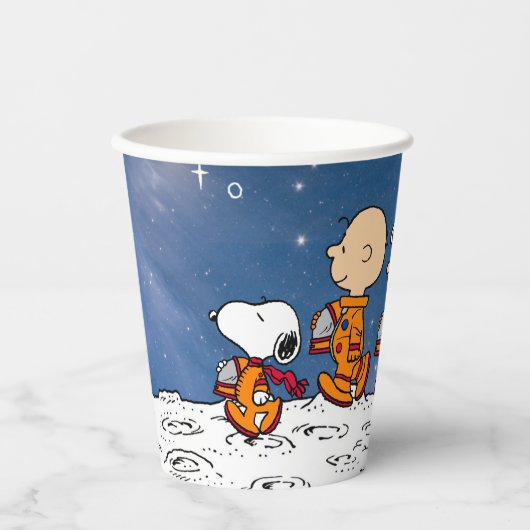 pinda's | Ruimtevaart Papieren Bekers (Voorkant)