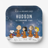 pinda's | Ruimtevaart Papieren Bordje (Voorkant)