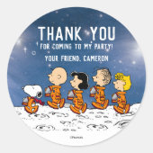 pinda's | Ruimtevaart Ronde Sticker (Voorkant)