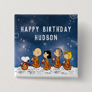 pinda's Ruimtevaart Vierkante Button 5,1 Cm