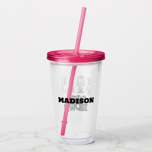 pinda's | Sally Brown Acryl Drinkbeker (Achterkant)