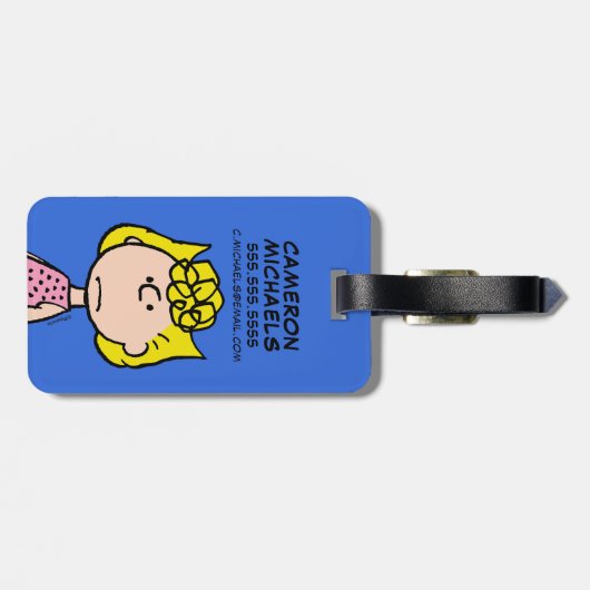 pinda's | Sally Brown Bagagelabel (Achterkant horizontaal)