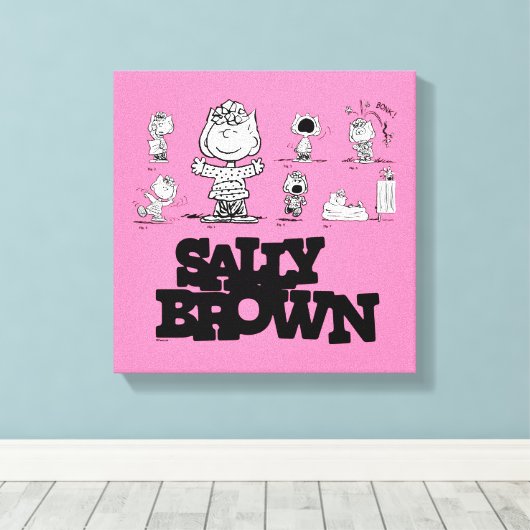 pinda's | Sally Brown Canvas Afdruk (Insitu (Houten vloer))