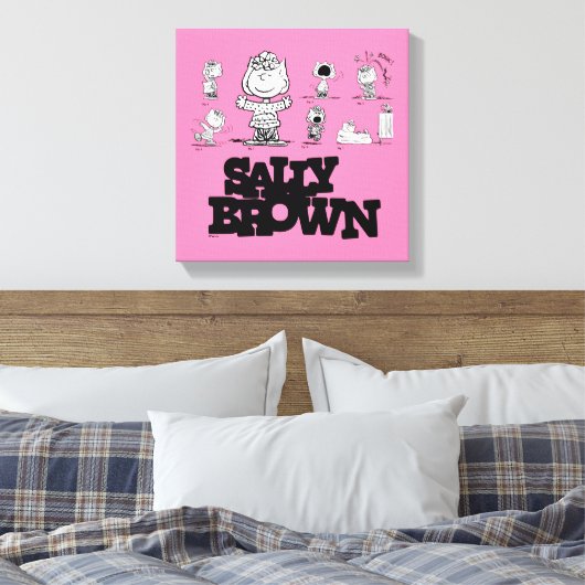 pinda's | Sally Brown Canvas Afdruk (Insitu (Slaapkamer))