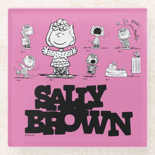 pinda's | Sally Brown Glazen Onderzetter (Voorkant)