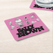 pinda's | Sally Brown Kartonnen Onderzetters (Schuin)